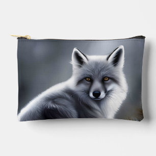 Awesome Silver Fox Accessory Pouch