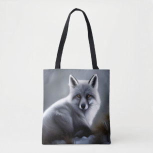 Awesome Silver Fox Tote Bag
