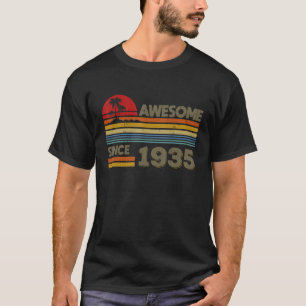 Awesome Since 1935 87th Birthday 87 Years Old T-Shirt