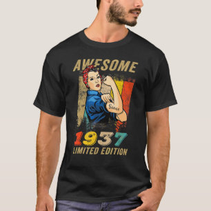 Awesome Since 1937 Birthday For Women T-Shirt