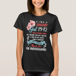 Awesome Since 1942 81st Birthday I'm a January Gir T-Shirt