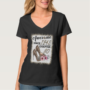 Awesome Since 1942 Chapter 80 Leopard Shoes Lip Wo T-Shirt