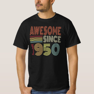 Awesome Since 1950 Retro Born In 1950 Birthday T-Shirt