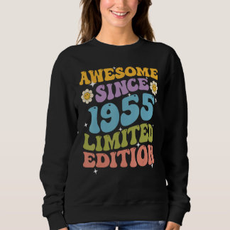 Awesome Since 1955 Retro Groovy Shirt Gifts For Wo