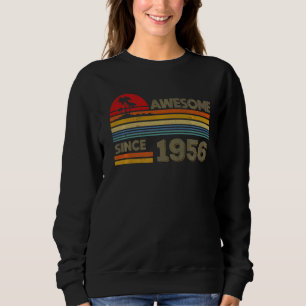 Awesome Since 1956 66th Birthday 66 Years Old Sweatshirt