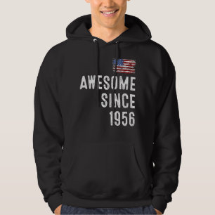 awesome since 1957, 66th birthday hoodie