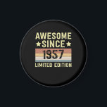 Awesome Since 1957 Retro 65 Years Old Birthday Magnet<br><div class="desc">1</div>