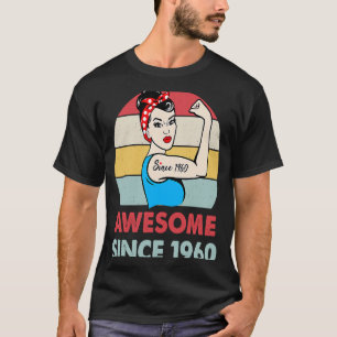 Awesome Since 1960 63 Year Old 63rd Birthday T-Shirt