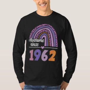 Awesome Since 1962 60 Year Old 60th Birthday Leopa T-Shirt