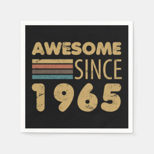 Awesome Since 1965 60th Birthday Napkin