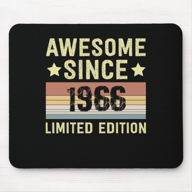 Awesome Since 1966 Birthday Mouse Pad (Front)