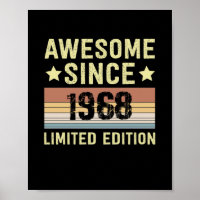 Awesome Since 1968 Birthday