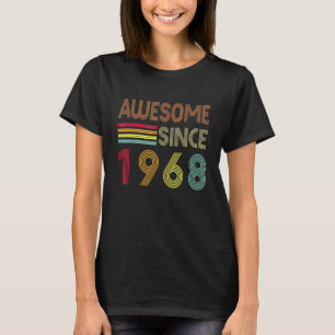 Awesome Since 1968 Vintage 54th Birthday T-Shirt
