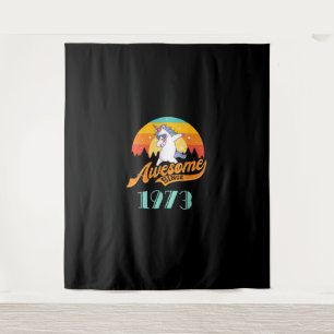 Awesome since 1973 - Year of Birth & Birthday Gift Tapestry