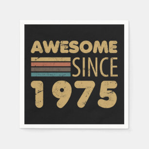 Awesome Since 1975 50th Birthday Napkin