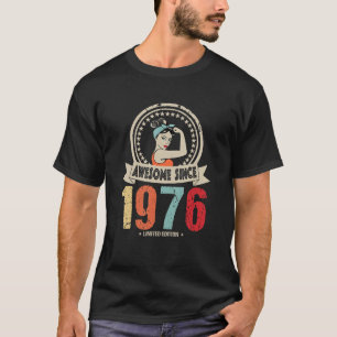Awesome Since 1976 Vintage 46th Birthday Party 46 T-Shirt