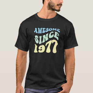 Awesome Since 1977 Vintage Retro Birthday T-Shirt