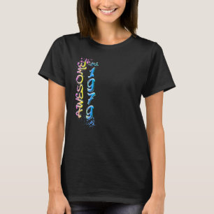 Awesome since 1979 Graffiti Motif T-Shirt