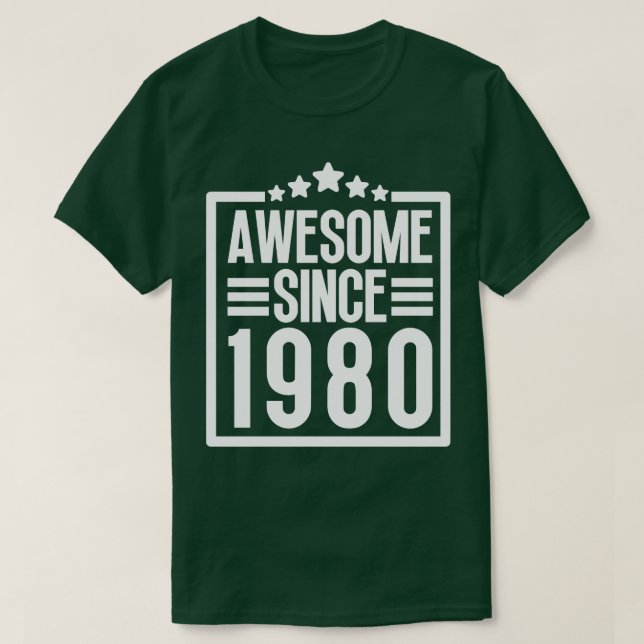 Awesome Since 1980 12 T-Shirt (Design Front)