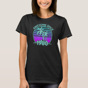 Awesome Since 1980 Vaporwave T-Shirt