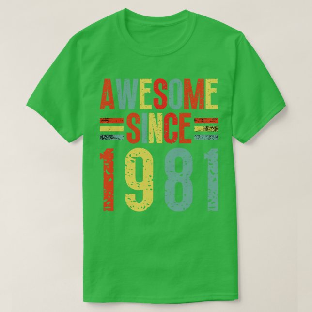 Awesome Since 1981 5 T-Shirt (Design Front)