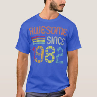 Awesome Since 1982 40th Birthday Retro  T-Shirt