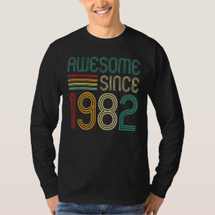 Awesome Since 1982 40th Birthday Retro T-Shirt