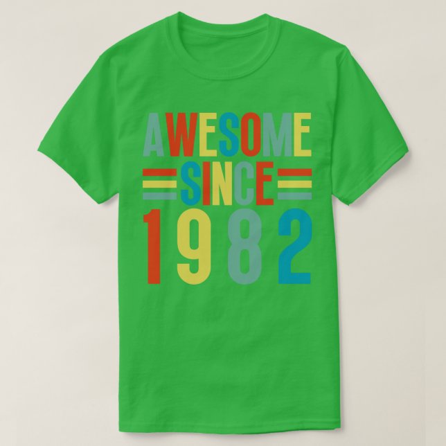Awesome Since 1982 5 T-Shirt (Design Front)