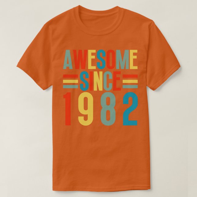 Awesome Since 1982 5 T-Shirt (Design Front)