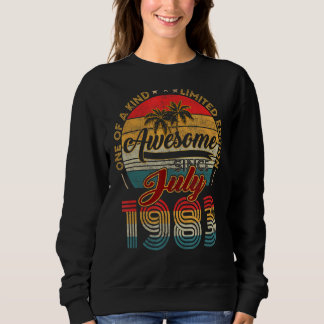 Awesome Since 1983 Born July 1983 39 Years Old Sweatshirt