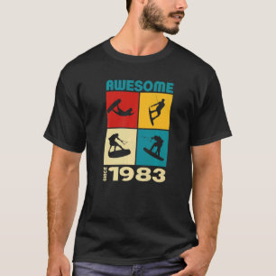 Awesome since 1983 Wakeboard lifestyle  1 T-Shirt