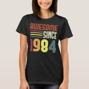 Awesome Since 1984 39th Birthday Retro Vintage T-Shirt