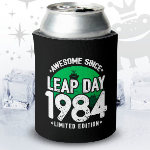 Awesome Since 1984 Leap Year Day Feb 29 Birthday Can Cooler