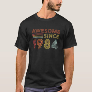 Awesome Since 1984 Vintage 38Th Birthday Gifts 38 T-Shirt