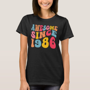 Awesome Since 1986 36 Years Old Retro Vintage 36th T-Shirt
