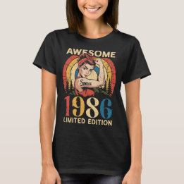 Awesome Since 1986 Retro 40th Women's Birthday  T-Shirt