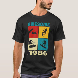 Awesome since 1986 Wakeboard lifestyle 1 T-Shirt