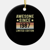 Awesome Since 1987 Birthday