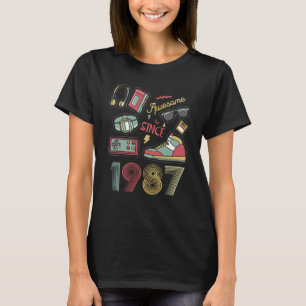 Awesome Since 1987 Vintage Retro 35th  Birthday T-Shirt