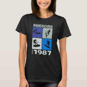 Awesome since 1987 Wakeboard lifestyle T-Shirt