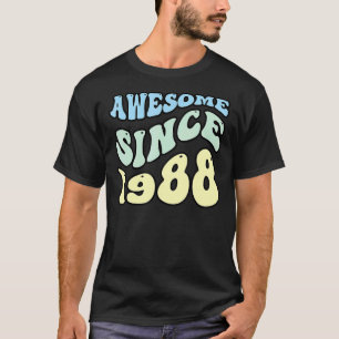 Awesome Since 1988 Vintage Retro Birthday T-Shirt