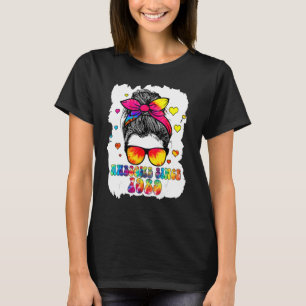 Awesome Since 1989 Messy Bun Tie Dye 33 Years Old T-Shirt