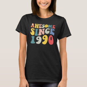 Awesome Since 1990 33 Years Old 33rd Birthday Groo T-Shirt