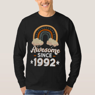 Awesome Since 1992 30th Birthday Rainbow  Born In  T-Shirt
