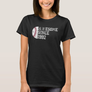 Awesome Since 1992 31st Birthday Baseball 31 year T-Shirt