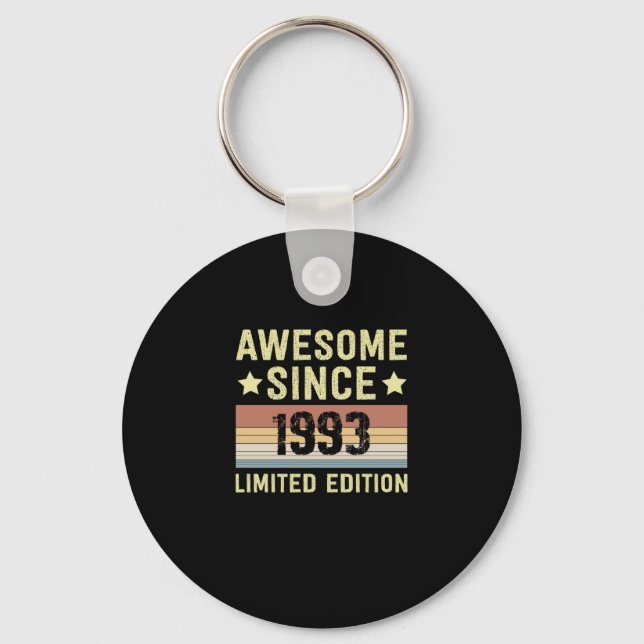 Awesome Since 1993 Birthday Key Ring (Front)