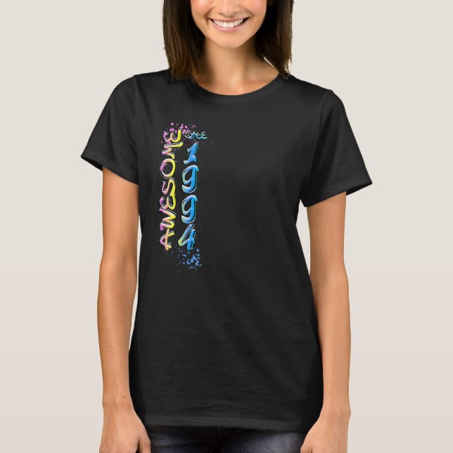 Awesome since 1994 Graffiti Motif T-Shirt (Front)