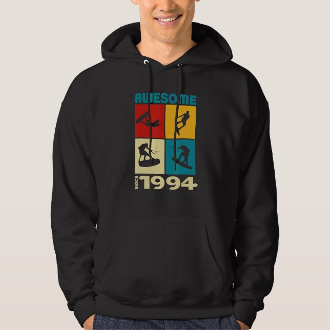 Awesome since 1994 Wakeboard lifestyle 1 Hoodie (Front)
