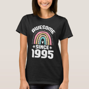 Awesome Since 1995 28th Birthday Rainbow Born In 1 T-Shirt