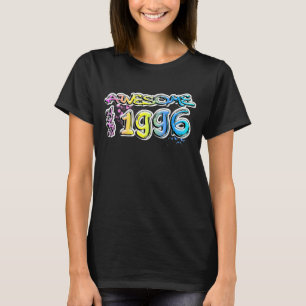 Awesome since 1996 Graffiti Motif T-Shirt